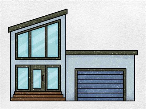 house drawing|How To Draw A House: Draw Modern House Easy. .